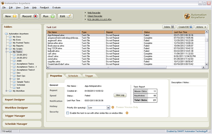 Click to view Automation Anywhere Premier 6.1.0 screenshot