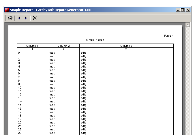 Click to view Catchysoft Report Generator 1.00.03 screenshot