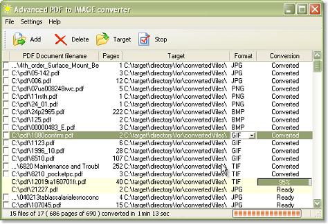 Click to view Advanced PDF to JPG converter 1.9.9.34 screenshot