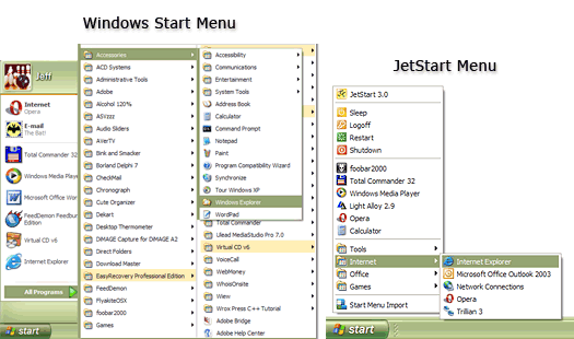 Click to view JetStart Free 4.4 screenshot