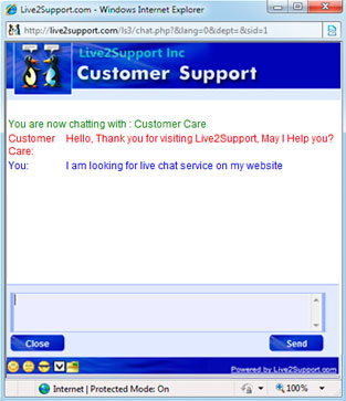 Click to view Live2support Live Chat Software 3.1 screenshot