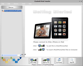 Click to view iCoolsoft iPad Transfer 3.1.10 screenshot
