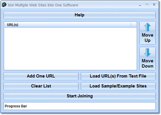 Click to view Join Multiple Web Sites Into One Software 7.0 screenshot