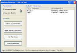 Click to view Keyboard Remapper 1.2.20 screenshot