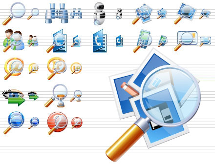 Click to view Search Icon Library 2013.1 screenshot