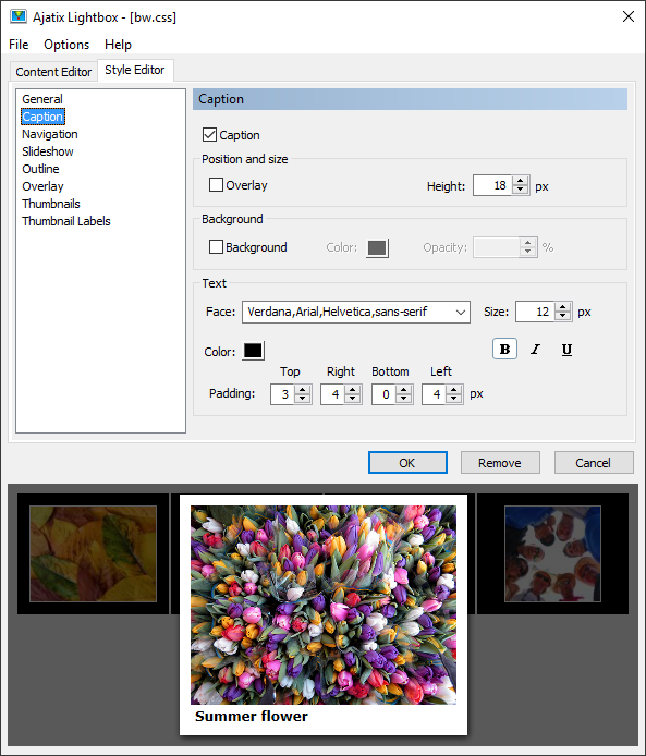Click to view Lightbox Expression Web Add-In 1.3.3 screenshot