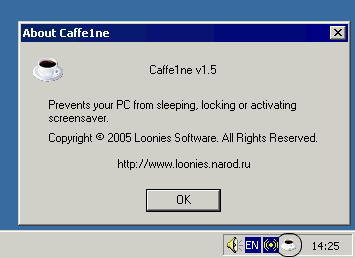 Click to view Caffe1ne 1.5 screenshot