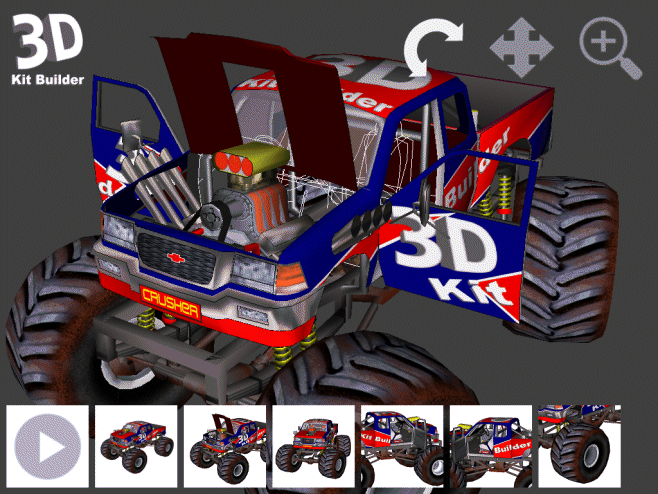 Click to view 3D Kit Builder (Monster Truck) 3.5 screenshot