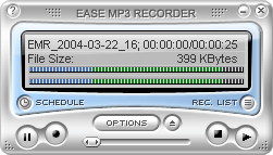 Click to view Ease MP3 Recorder 1.50 screenshot