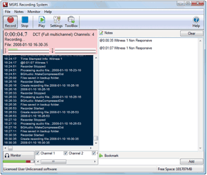 Click to view MSRS Court and Conference Recorder 4.11 screenshot