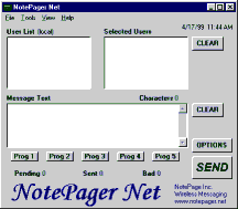 Click to view NotePager Net 3.7 screenshot