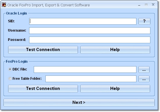 Click to view Oracle FoxPro Import, ../36238/Export__amp.css; Convert Software 7.0 screenshot