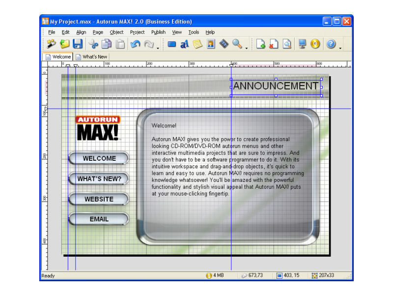 Click to view Autorun MAX 2.1.2.0 screenshot