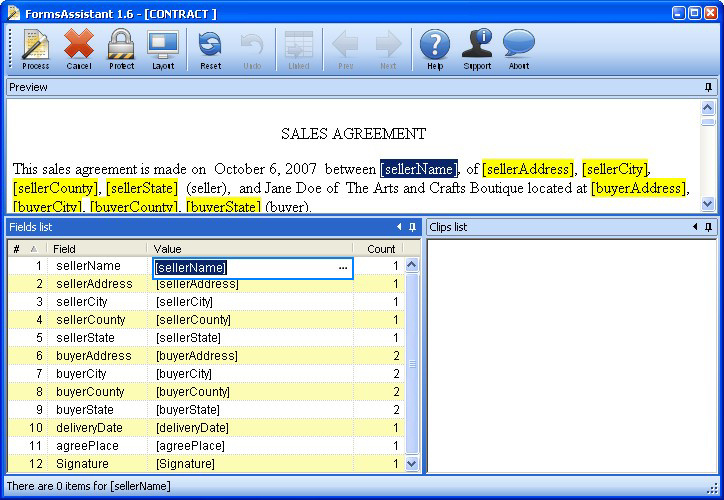 Click to view FormsAssistant 1.7 screenshot