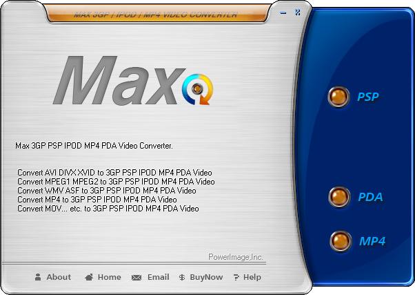 Click to view Max PSP PDA MP4 Video Converter 4.0 screenshot