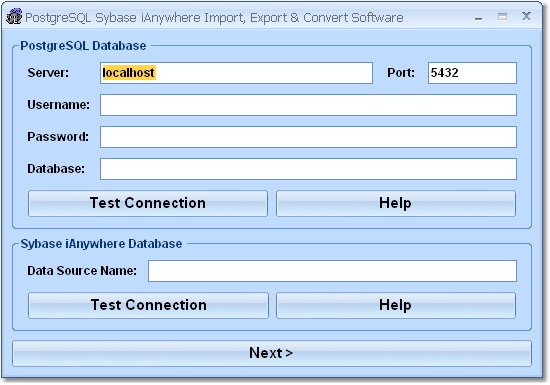 Click to view PostgreSQL Sybase iAnywhere Import, ../36279/Export__amp.css; Conve 7.0 screenshot