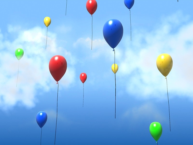 Click to view 3D Balloons Screensaver 1.0 screenshot