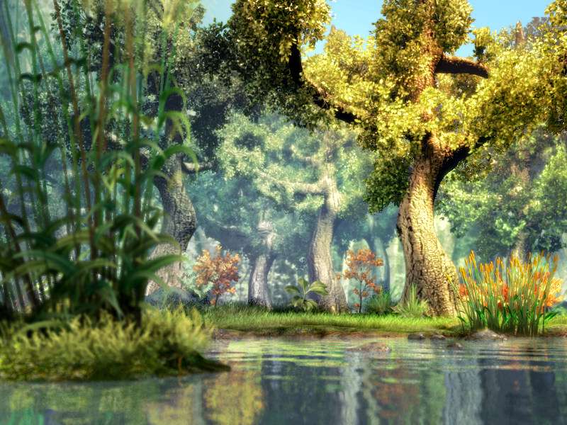 Click to view 3D Fantasy River Screensaver 1.0 screenshot