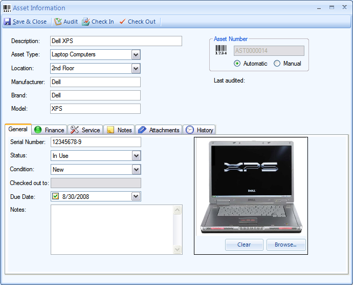 Click to view Asset Manager Enterprise Edition 1.0.1169 screenshot