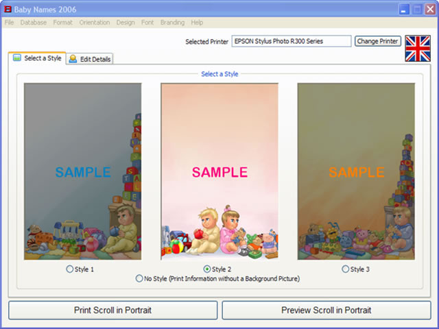 Click to view Baby Names 2008 1.5.0.1 screenshot