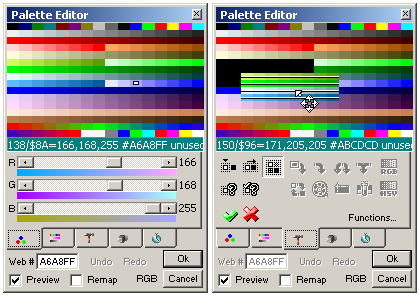 Click to view Palette Editor Plugin for Pro Motion 1.0 screenshot