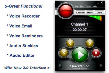 Click to view QuickVoice for Windows 2.2.0 screenshot