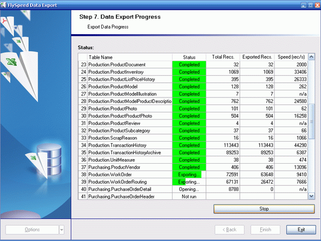 Click to view FlySpeed Data Export 5.1 screenshot
