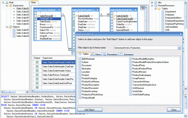 Click to view Active Query Builder ActiveX Edition 1.13 screenshot