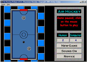Click to view Air Hockey Deluxe 1.8 screenshot