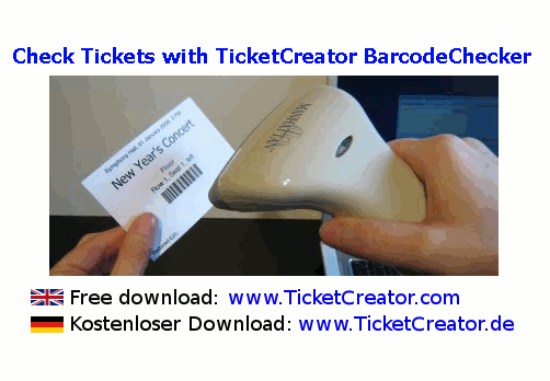 Click to view BarcodeChecker - Check Tickets 3.3 screenshot