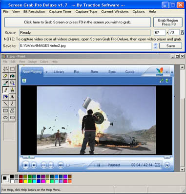 Click to view Screen Grab Pro Deluxe 1.92 screenshot