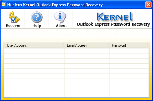 Click to view Outlook Express Password Recovery 10.08.01 screenshot