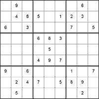 Click to view 100 Sudoku Puzzles 1.0 screenshot