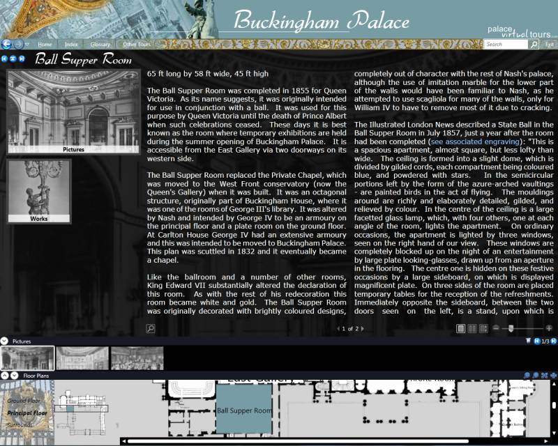 Click to view Buckingham Palace Virtual Tour 3.0 screenshot