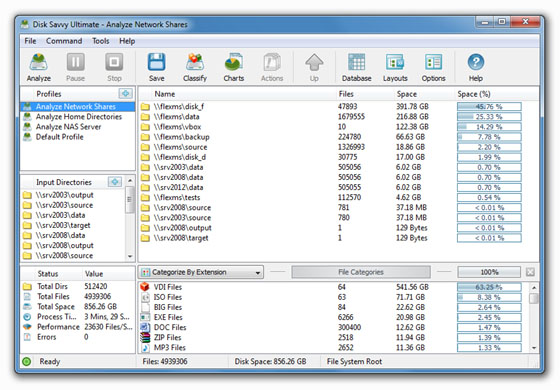 Click to view DiskSavvy Ultimate 6.7.14 screenshot