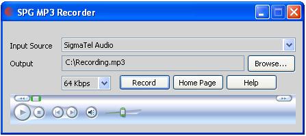 Click to view MP3 Recorder 1.0 screenshot