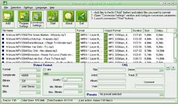 Click to view 4Musics WMA to MP3 Converter 5.0 screenshot