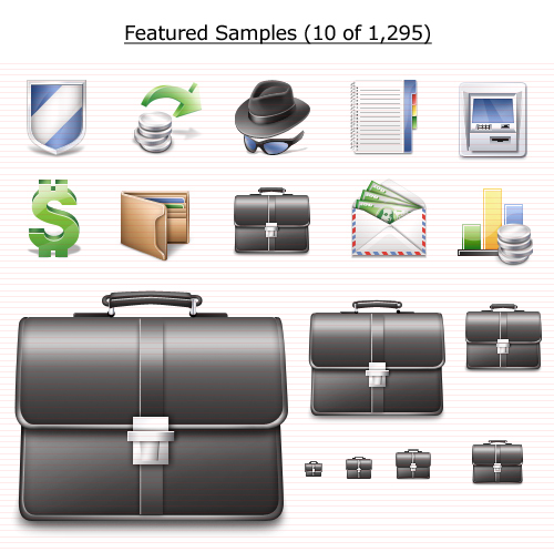 Click to view Finance Icons Vista 1.0 screenshot
