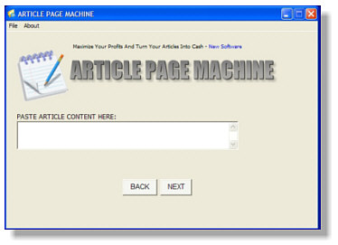 Click to view Article Page Maker 1.0 screenshot