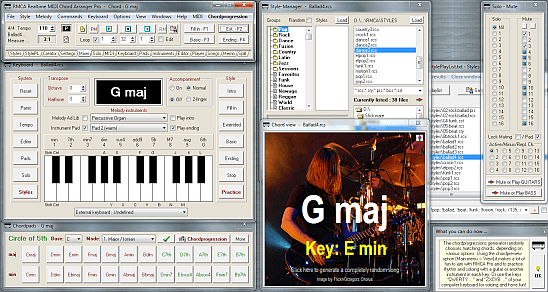 Click to view RMCA Realtime MIDI Chord Arranger Pro 4.2.4 screenshot