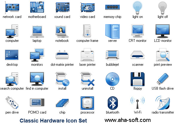 Click to view Classic Hardware Icon Set 2013.1 screenshot