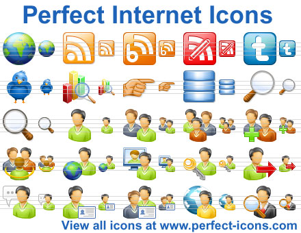 Click to view Perfect Internet Icons 2013.1 screenshot