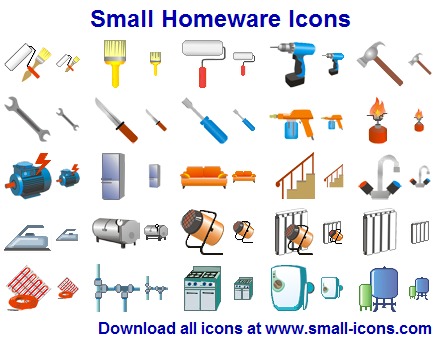 Click to view Small Homeware Icons 2013.1 screenshot