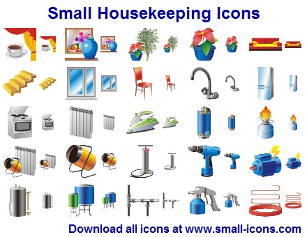 Click to view Small Housekeeping Icons 2013.1 screenshot