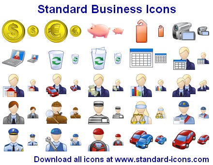 Click to view Standard Business Icons 2013.1 screenshot