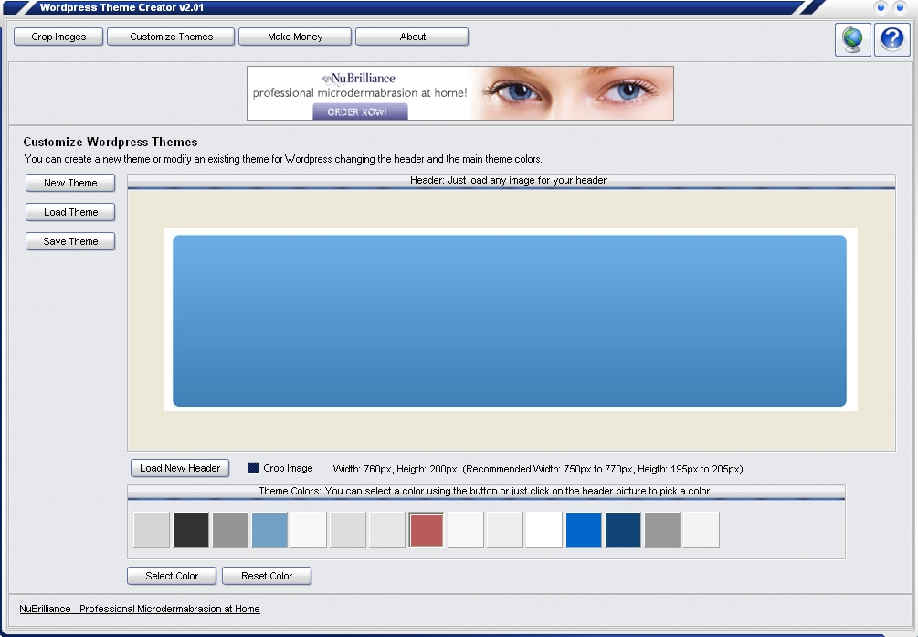 Click to view Wordpress Theme Creator 1.0 screenshot