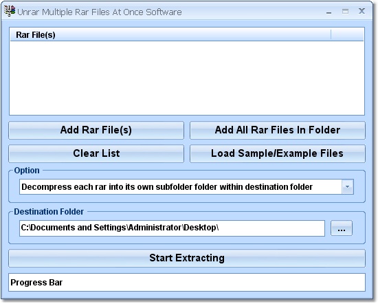 Click to view Unrar Multiple Rar Files At Once Software 7.0 screenshot