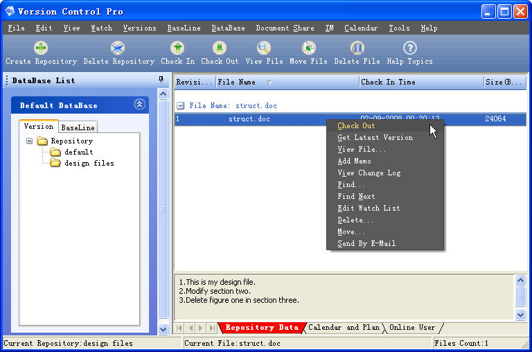 Click to view Version Control Pro 4.7 screenshot