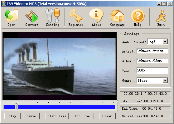 Click to view IBN Video to MP3 2.0.5 screenshot
