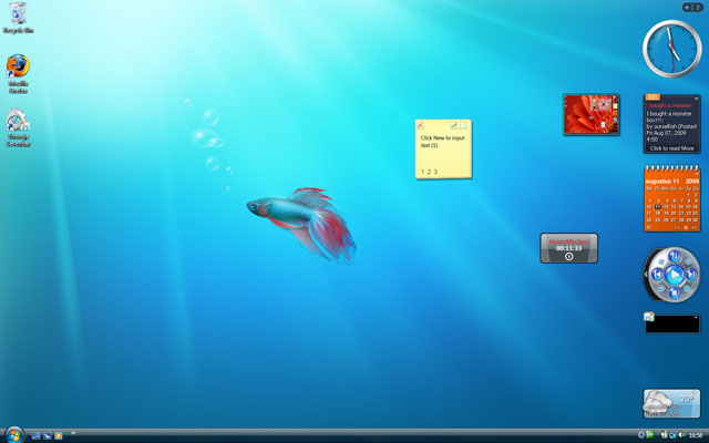 Click to view Thoosje Windows 7 Sidebar 2.1.6 screenshot